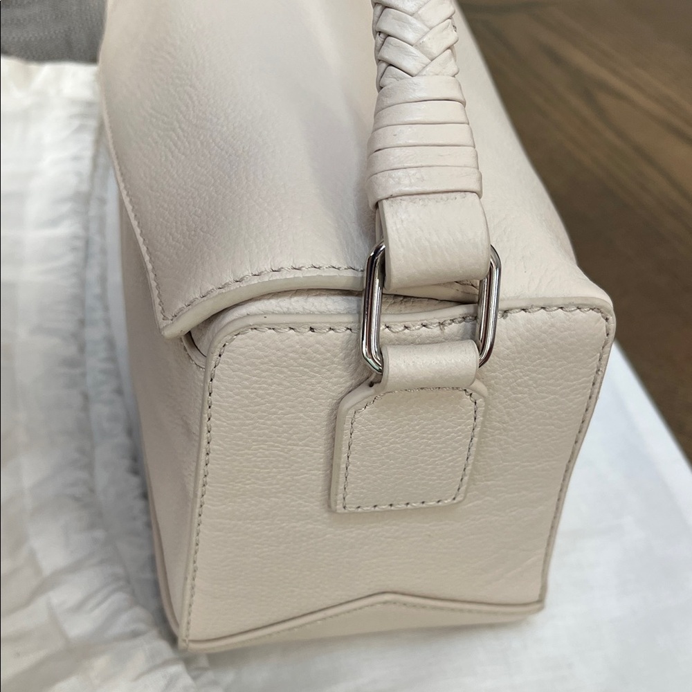 Walter Baker Woven Handle Jagger Leather Crossbody Bag - Picture 8 of 9